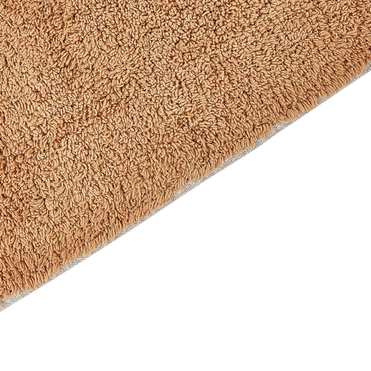 BADEMATTE Braun 50 x 80 cm Esme - Beige/Braun, Textil (50/80cm) - Beliani