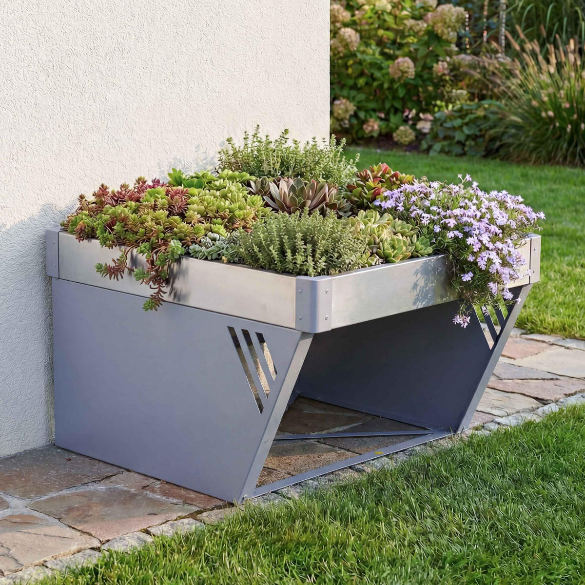 GÁRAŽ PRO KOŠOVÝ ROBOT Šedá, stříbrně šedá - šedá/stříbrná, kov (60/39/70cm) - MCW