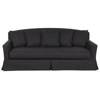 3-SITZER-SOFA Polyester Schwarz Gilja - Schwarz, Textil (212/89/107cm) - Beliani