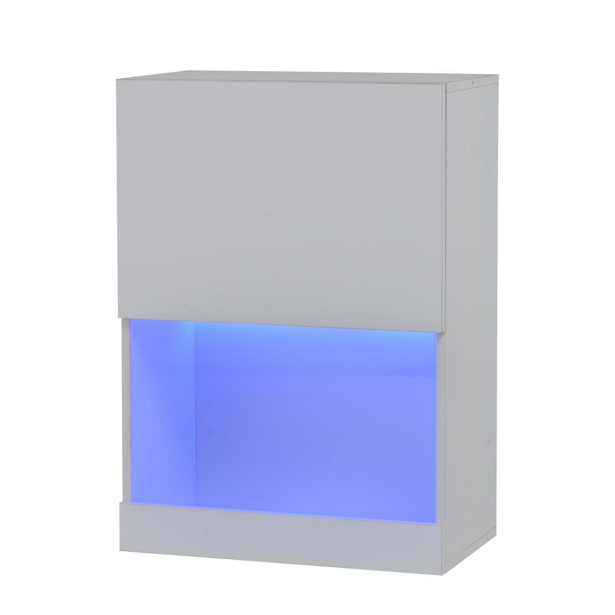 WOHNWAND 3-teilig LED Hochglanz TV Schrank Weiß - Weiß, Holzwerkstoff (175/34/39cm) - FLIEKS