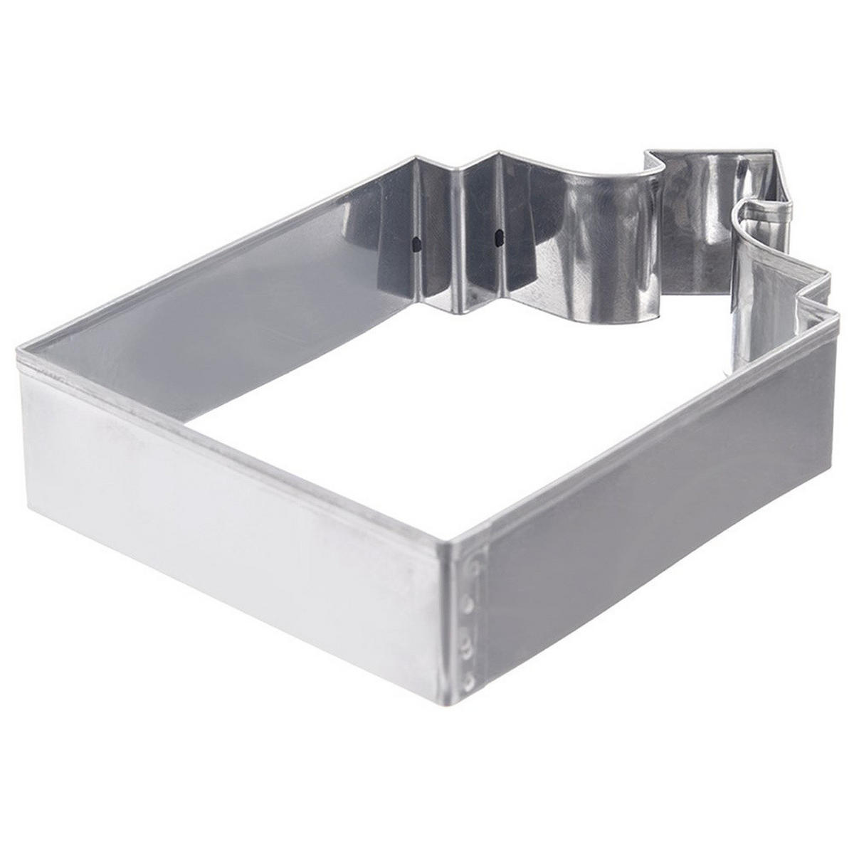 AUSSTECHFORM Haus kompakt 10 cm Silber - Silberfarben, Metall (6.3/1.5/10cm) - Orion 