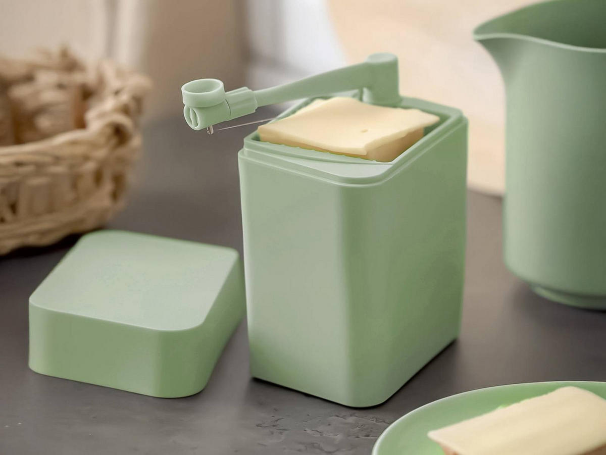 KÄSEHOBEL Classic misty green (grün) - Grün, Kunststoff (10/16cm) - Rosti