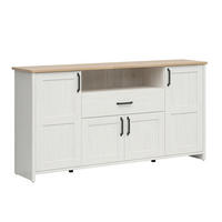 SIDEBOARD Aksel Weiß und Holz - Weiß, Holzwerkstoff (194/99/43cm) - Petits-meubles