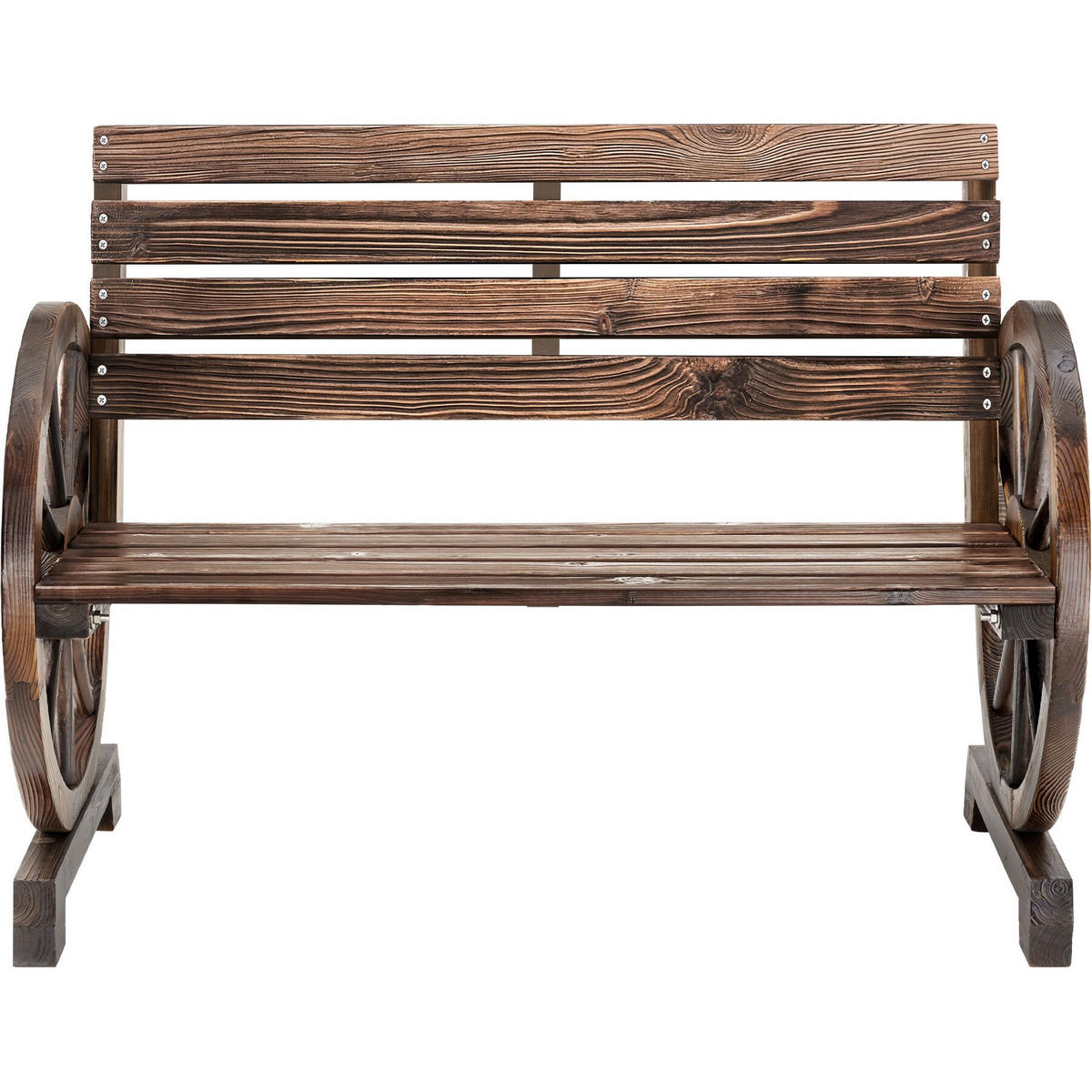 GARTENBANK Howdy, Belastbarkeit 320 kg, braun - Braun, Holz (106/78/55cm) - tectake