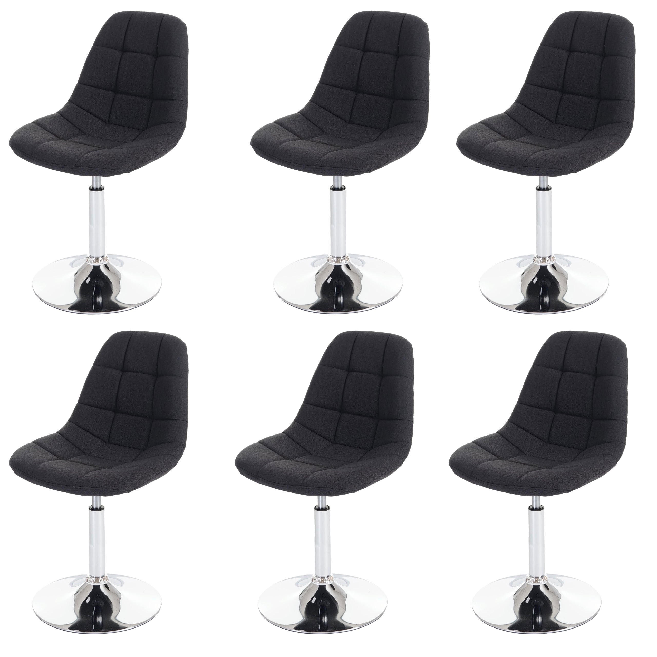 ESSZIMMERSTUHL Grau 6er-Set - Dunkelgrau/Grau, Textil (47/84/50cm) - MCW