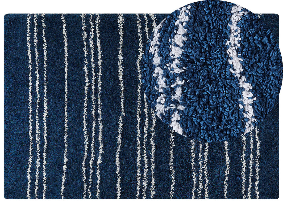 SHAGGY-TEPPICH Tashir 300/200 cm - Blau, Kunststoff (200/300cm) - Beliani