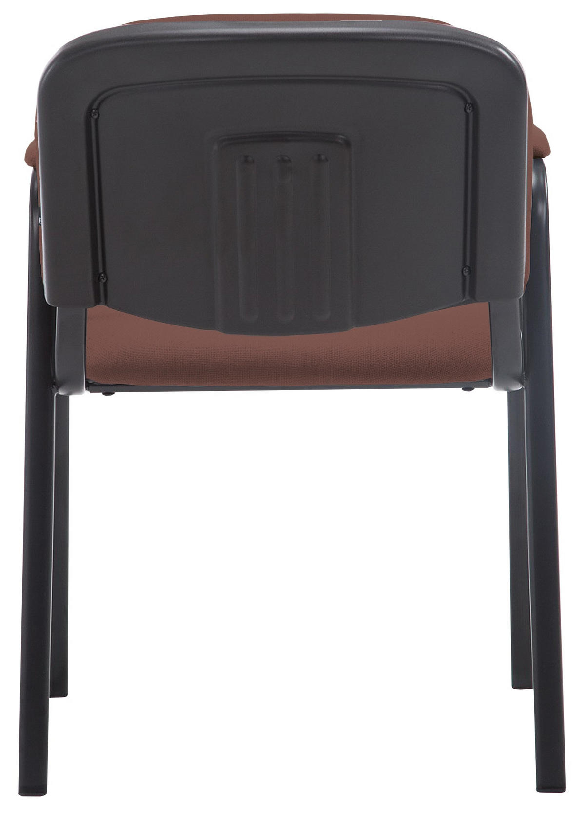 BESUCHERSTUHL Stoff braun - Schwarz/Braun, Textil/Metall (53/79/55cm) - CLP