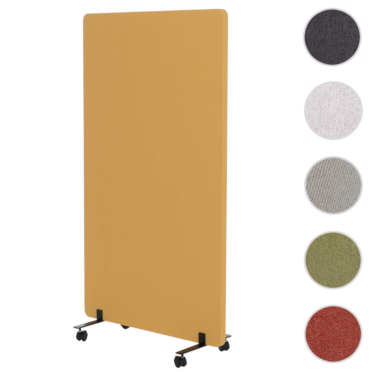 AKUSTICKÁ PŘÍČKA Žlutá - žlutá, textil (80/147/39cm) - MCW