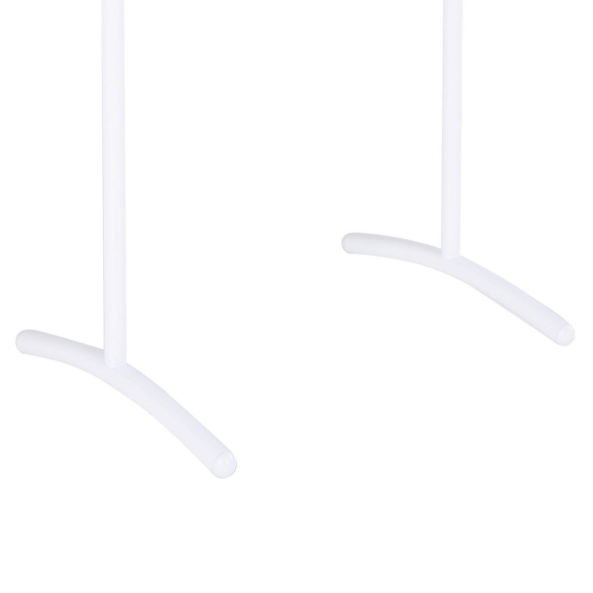 HANDTUCHSTÄNDER Stahl weiß 51 x 91 cm Yopal - Weiß, Metall (51/91/37cm) - Beliani