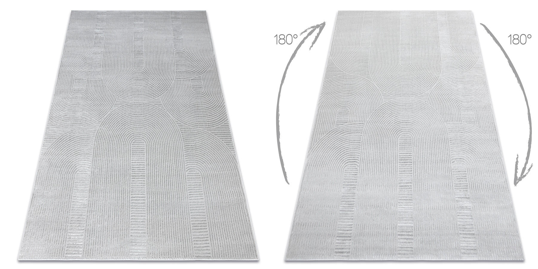 TEPPICH Balance 120/170 cm - Grau, Textil (120/170cm) - rugsX