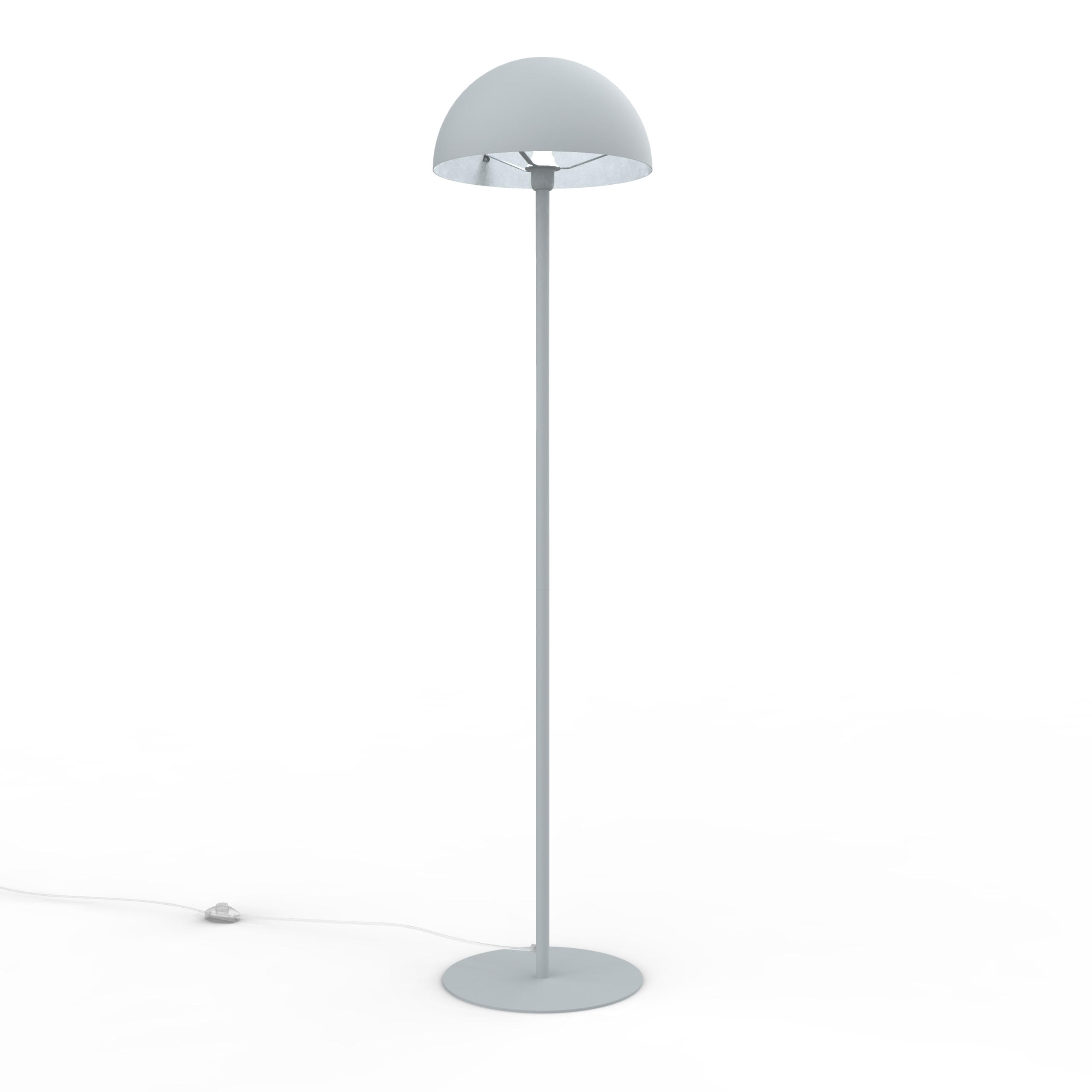 STEHLEUCHTE - Grau, Metall (40/40/165cm) - Lumicom