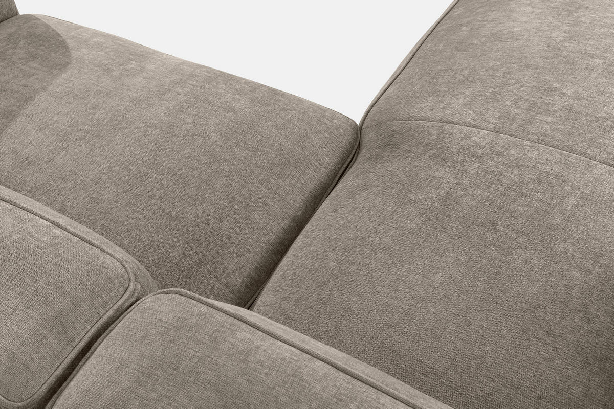ECKSOFA LINKS FUBBO, Beige - Beige, Holz/Holzwerkstoff (225/176cm) - KONSIMO®