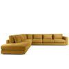ECKSOFA XL links VERUS - Gelb, Holz/Holzwerkstoff (377/328cm) - KONSIMO®