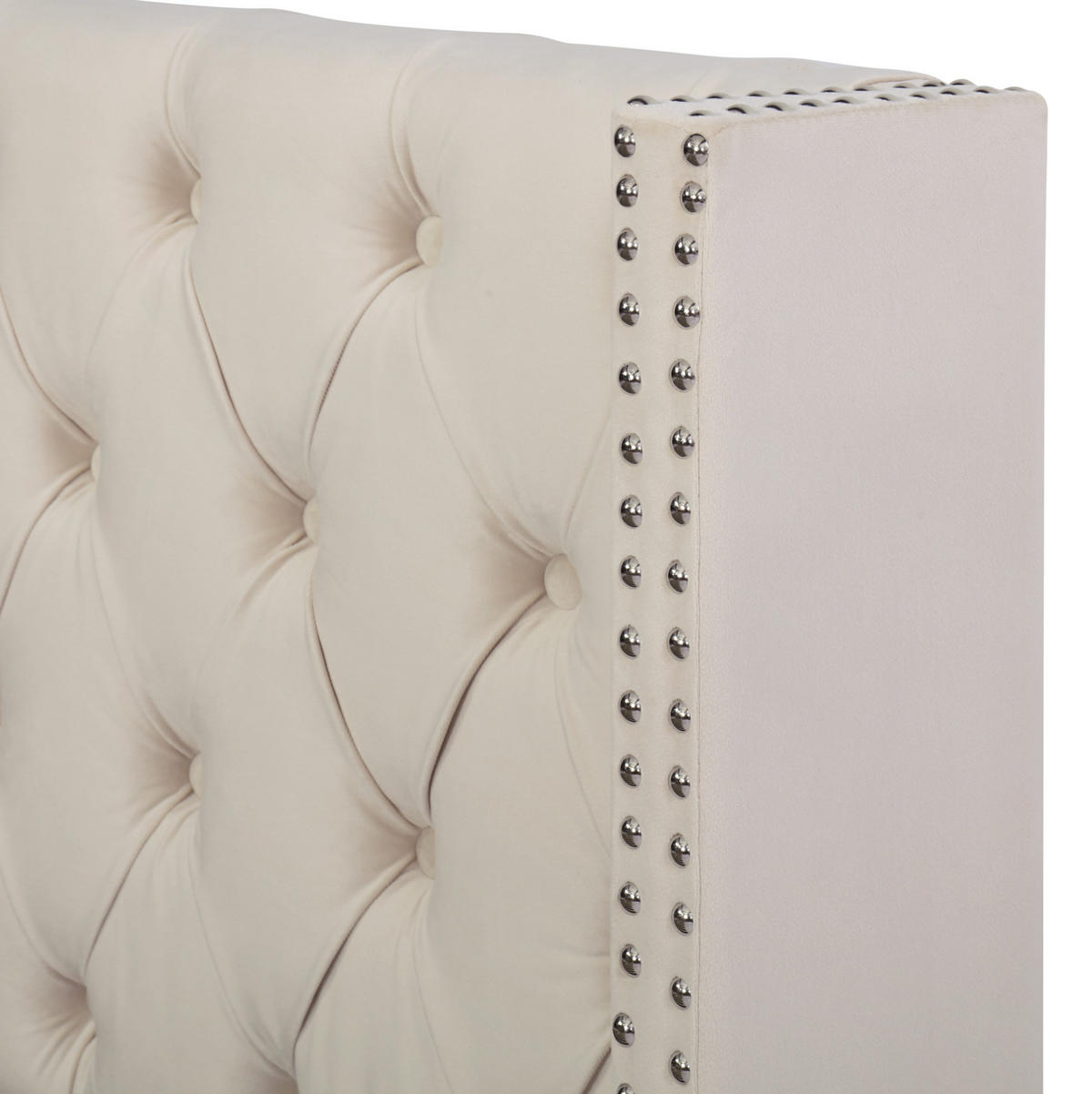 POLSTERBETT aus Samt 140x200 cm in Beige mit hydraulischem Bettkasten - Beige, Textil (140/200cm) - Modfu