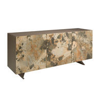 SIDEBOARD Metallische Anrichte aus taupefarbenem Holz 180/50/80 cm - Beige, Holzwerkstoff (180/80/50cm) - ANGEL CERDA