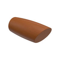 ENDSTÜCKE FÜR GARDINENSTANGEN 20 mm Ø, Etta Kirschbaum, Packung 2 Stück - Kirschbaumfarben, Holz (7/3/3cm) - INTERDECO