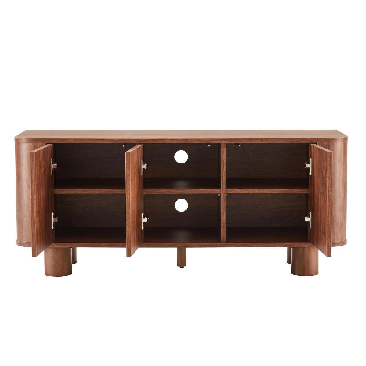 TV-SCHRANK 120 cm, dunkles Holz - Braun, Holz (40/50/120cm) - Oviala