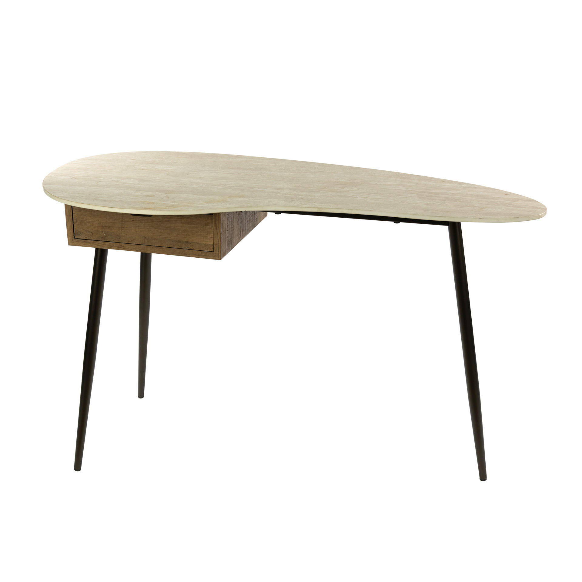 SCHMINKTISCH Travino 88 62/127/77 cm - Beige, Keramik (62/127/77cm) - Hoyz Collection