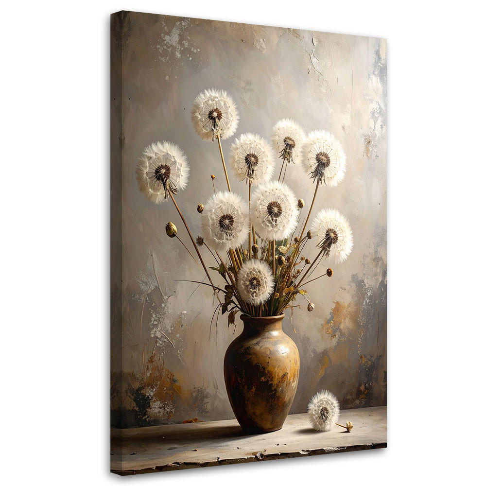 LEINWANDBILD Blumen 80x120cm - Grau, Textil (80/120cm) - Feeby