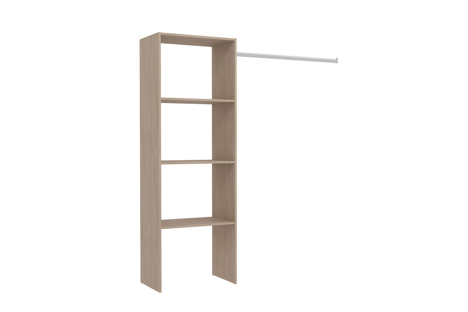 ANKLEIDEZIMMER Elysee Braun 160 x 40 x 180 cm - Braun, Holzwerkstoff (40/180/160cm) - Concept Usine