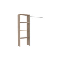 ANKLEIDEZIMMER Elysee Braun 160 x 40 x 180 cm - Braun, Holzwerkstoff (40/180/160cm) - Concept Usine