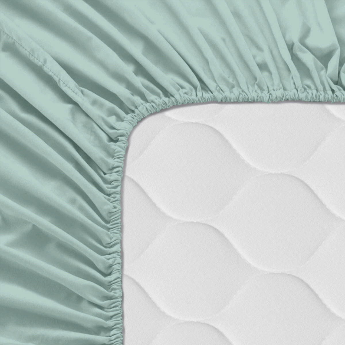 SPANNBETTTUCH basic 60x120x14 cm (kinderbett) minze - Mintgrün, Textil (70/140cm) - Happy Friday