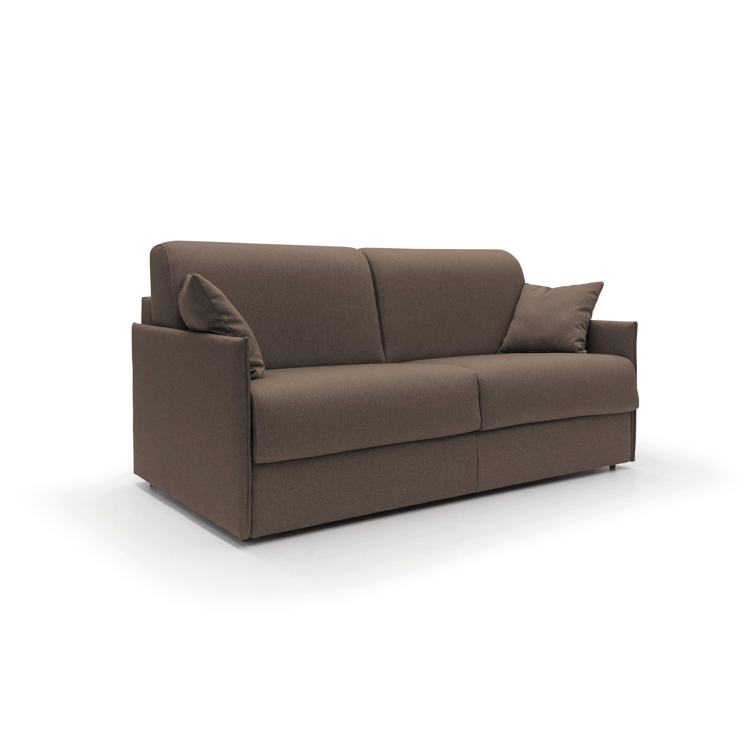 SCHLAFSOFA Evans - Braun, Textil (169/90/96cm) - Divani.store