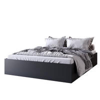BETT Schwarz MOND Mit Bettkasten 160x200 cm - Schwarz, Textil (160/200cm) - Sepro Meble