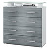 KOMMODE Pavos Avola-Anthrazit - Anthrazit, Holzwerkstoff (76/81/35cm) - Vladon