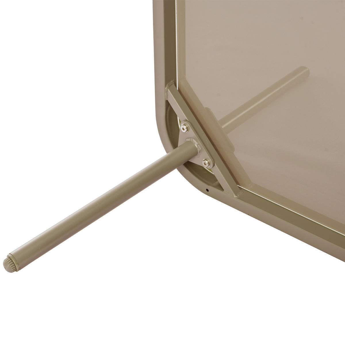 GARTEN-SOFA L-Form Set Khaki - Beige, Metall - ComfortXL