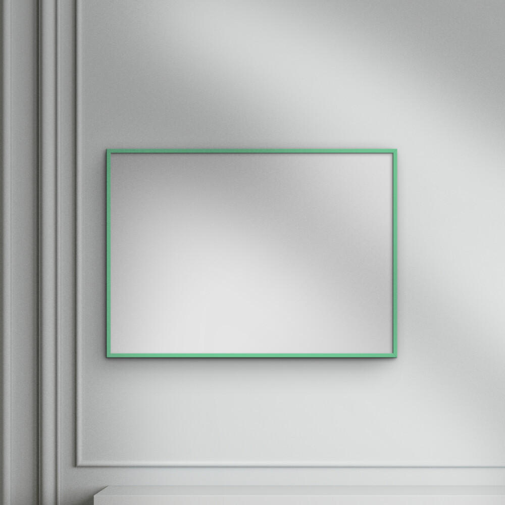 SPIEGEL - Minzfarbenes Holz - Mintgrün, Holz/Papier (21/29.7/2cm) - Poster&Frame