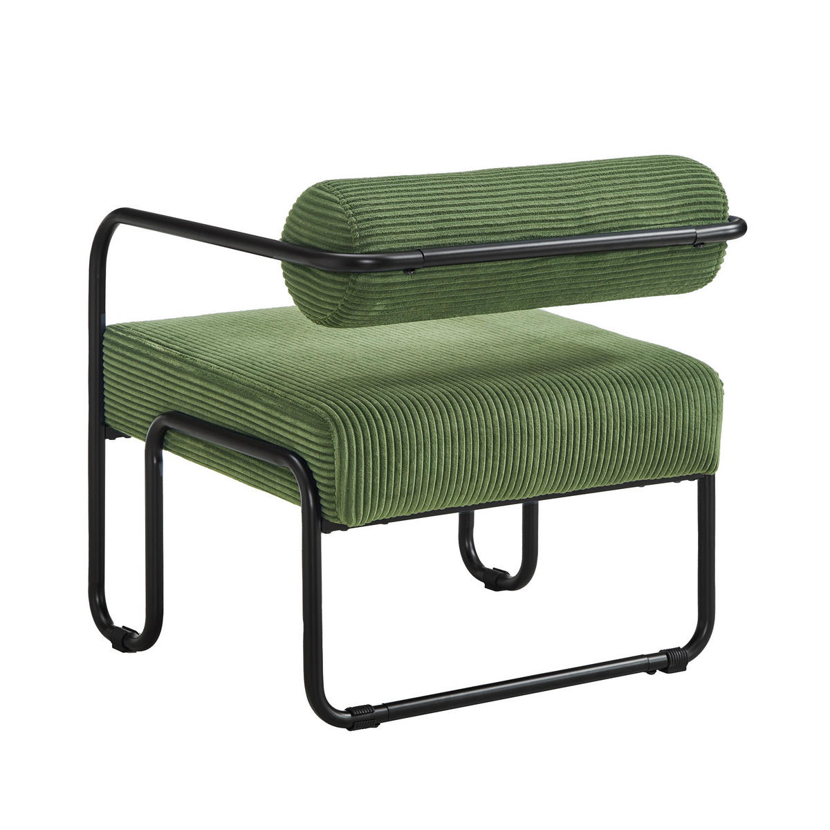SESSEL Corduroy mit Metallgestell, DE-42392, Grün - Grün, Metall (68.5/70.5/73cm) - ComfortXL