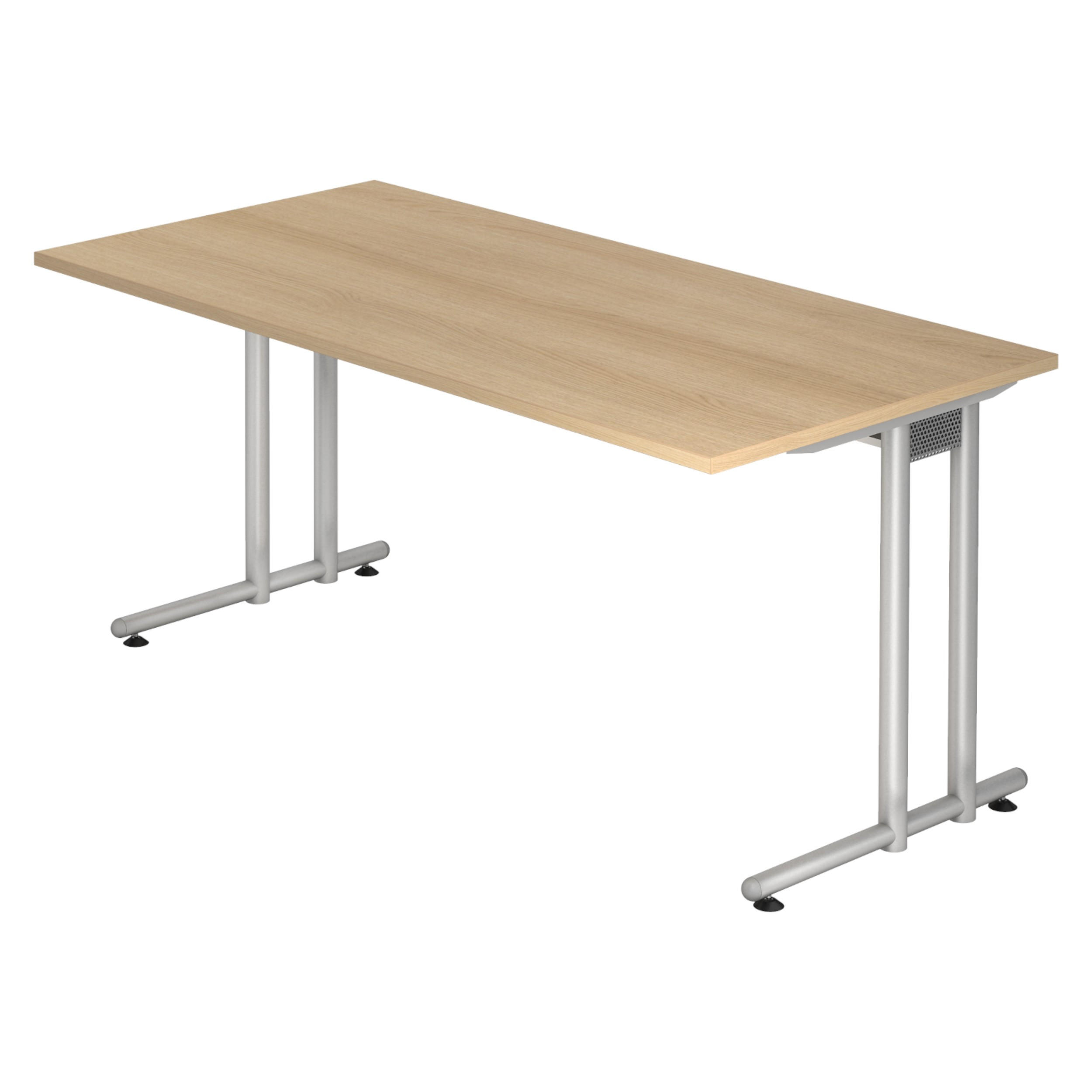 SCHREIBTISCH Serie-N 80/160/72 cm in Eichefarben - Eichefarben, Holzwerkstoff (80/160/72cm) - bümö