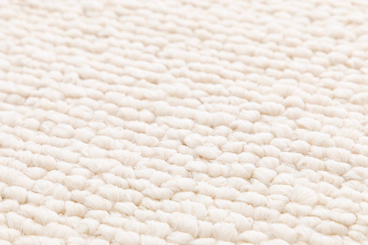 TEPPICH in Uni-Optik mit Schlingenflor weiß - Weiß, Textil (80/150cm) - AFK Living