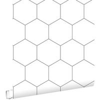 TAPETE Wabenmuster 53 cm x 10.05 m - Schwarz, Papier (53/1000cm) - ESTAhome