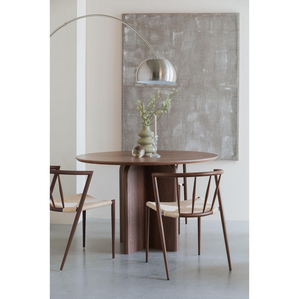 ESSZIMMERSTUHL Che Braun - 2 er Set - Beige/Braun, Metall (52/70/46cm) - Housecraft Living