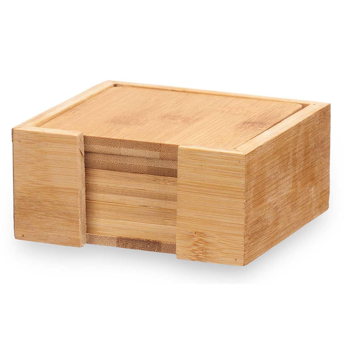 UNTERSETZER Square Bambus 6er-Set - Braun, Naturmaterialien (12/12cm) - Kinvara