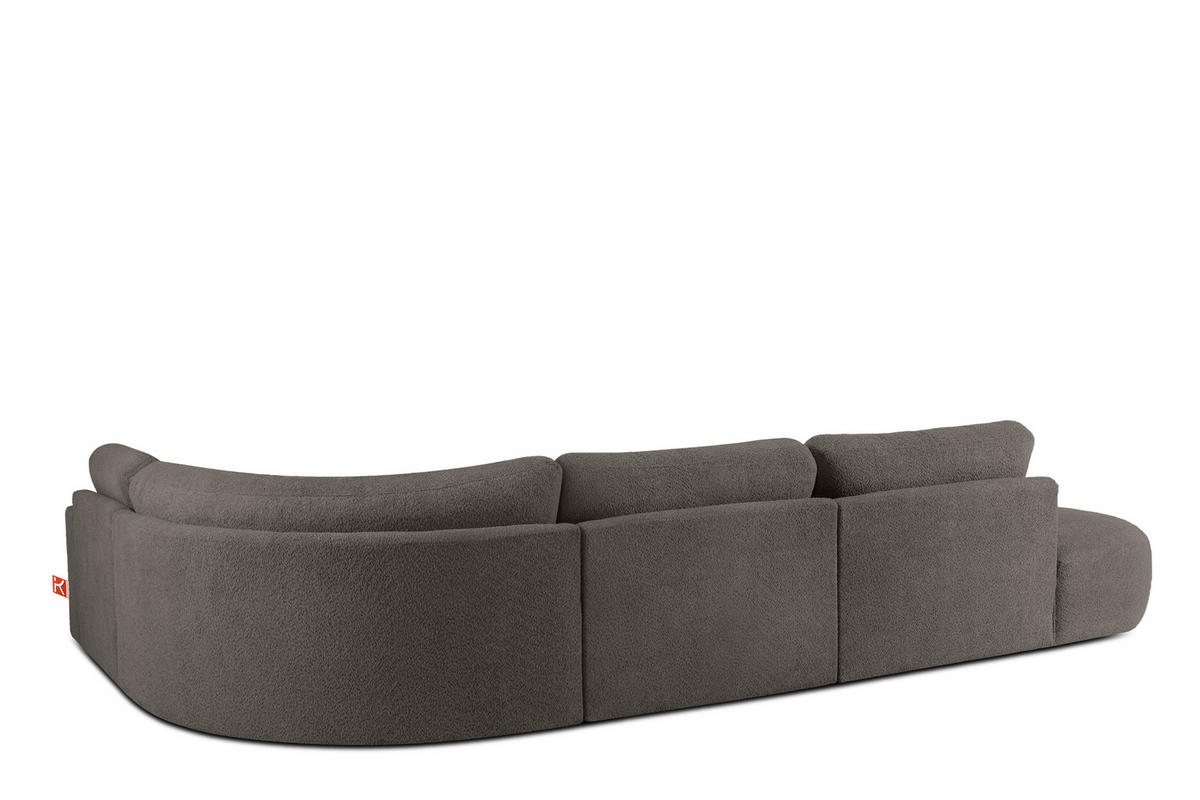 ECKSOFA LINKS ZUCCO, Dunkelbraun - Dunkelbraun, Holz/Holzwerkstoff (224/373cm) - KONSIMO®