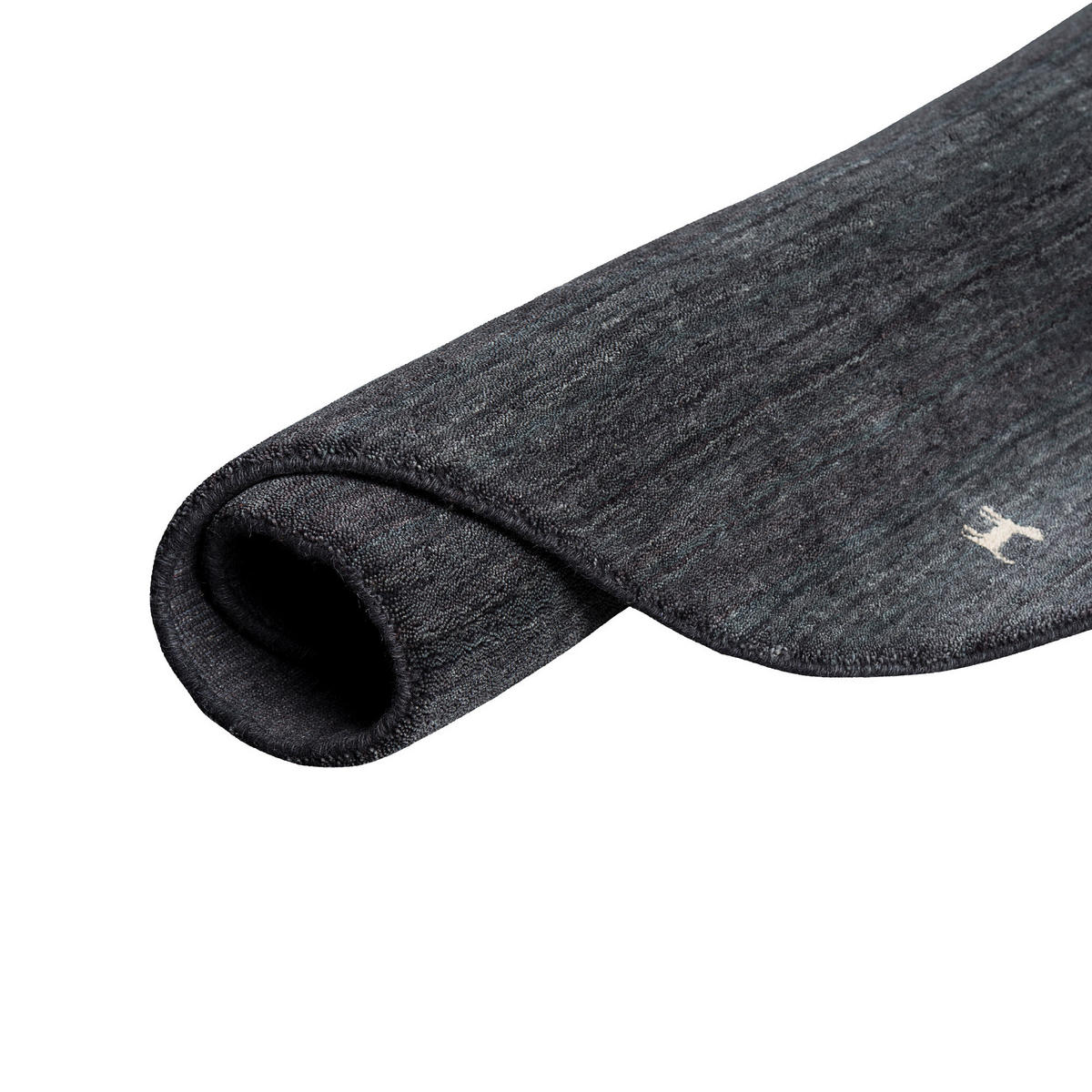 NATUR TEPPICH INDO NEPAL GABBEH SHIVA RUND - Anthrazit, Textil (200/200cm) - Pergamon