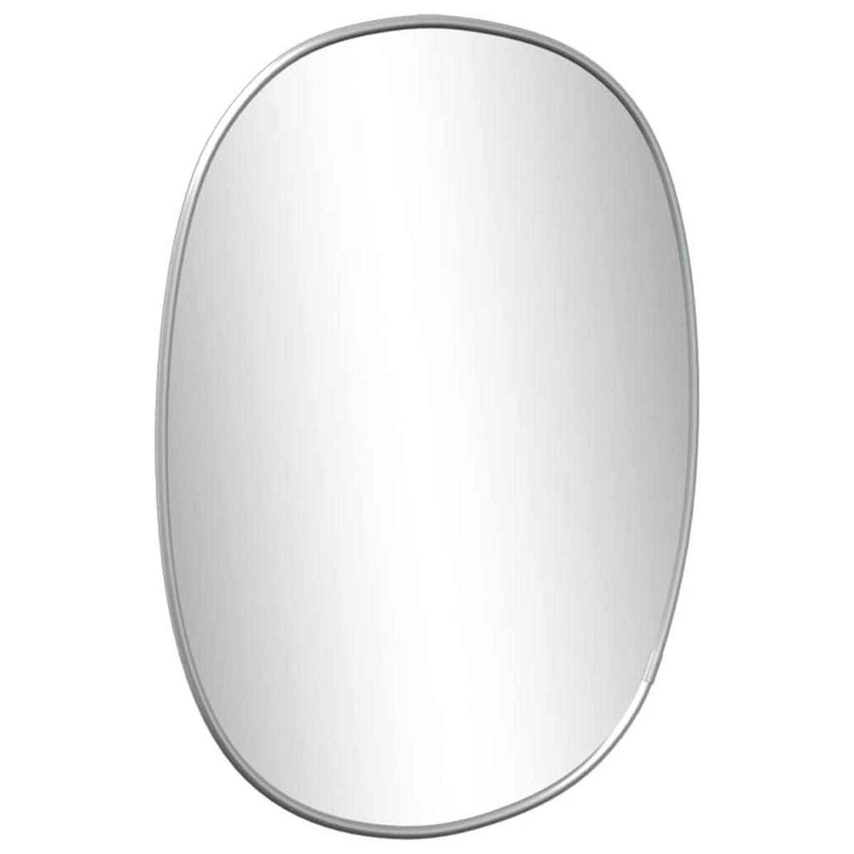 WANDSPIEGEL Silbern 40x30 cm - Silberfarben, Glas (30/40/1cm) - furnicato