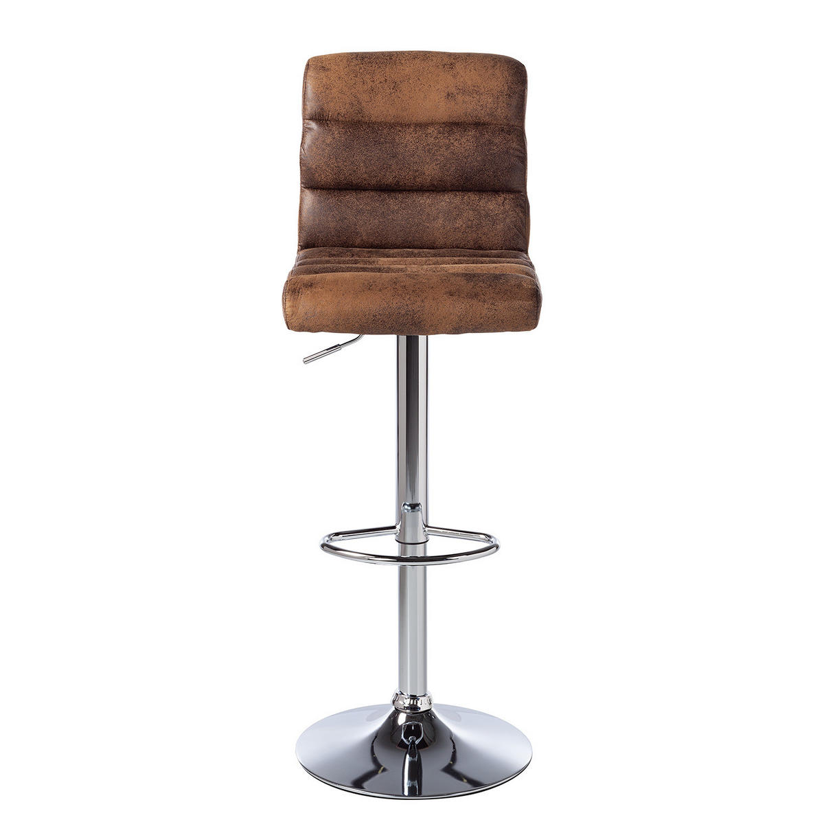 BARSTUHL - Kunstleder / Metall - Braun, Kunststoff/Metall (42/98/51cm) - home24