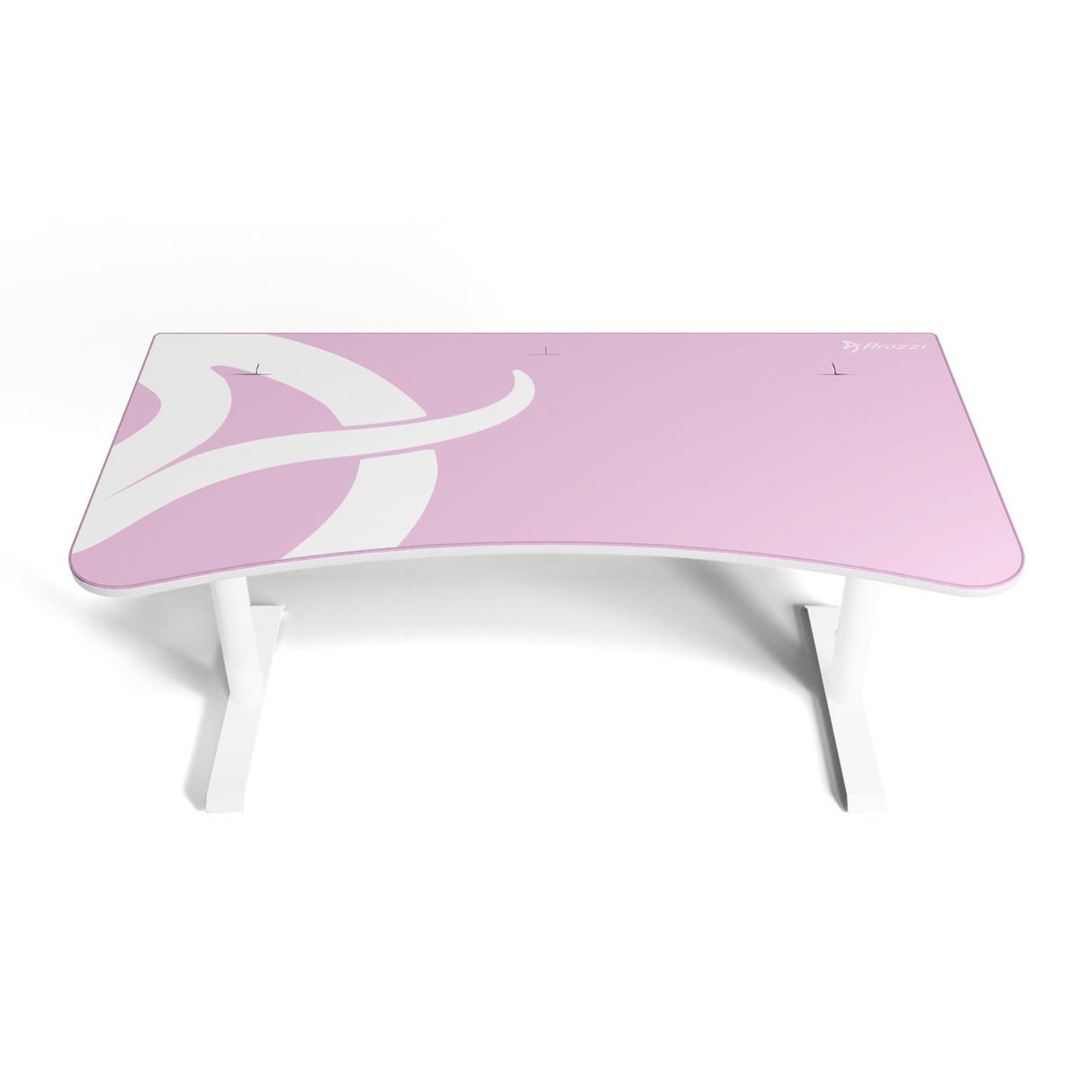 GAMINGTISCH Arena 160/82/71-81 cm Weiß-Rosa - Weiß/Rosa, Metall (82/160/71cm) - Arozzi