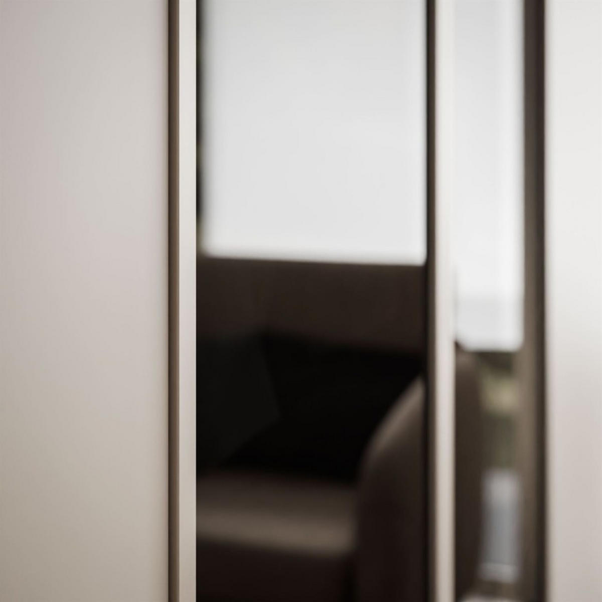 KLEIDERSCHRANK ATRIUM II mit Glasfront - Kaschmir, Holzwerkstoff (200/210/57cm) - Lookway