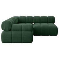ECKSOFA modulares Sofa Mende-L1 - 190x190x70 cm Grün Cord - Grün, Holzwerkstoff/Textil (190/190cm) - ALTDECOR