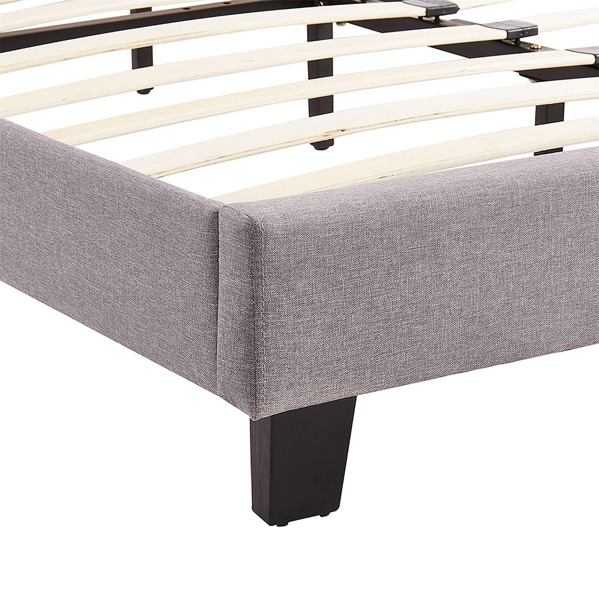 POLSTERBETT MIT LED LEXINGTON 140X200 CM - Grau, Textil (140/200cm) - CARO-Möbel