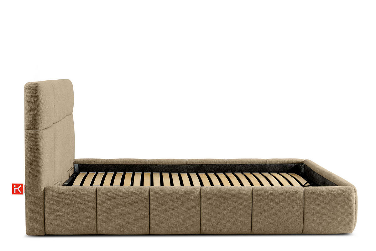 POLSTERBETT ALTOS, gelb - Gelb, Holz/Holzwerkstoff (180/200cm) - KONSIMO®