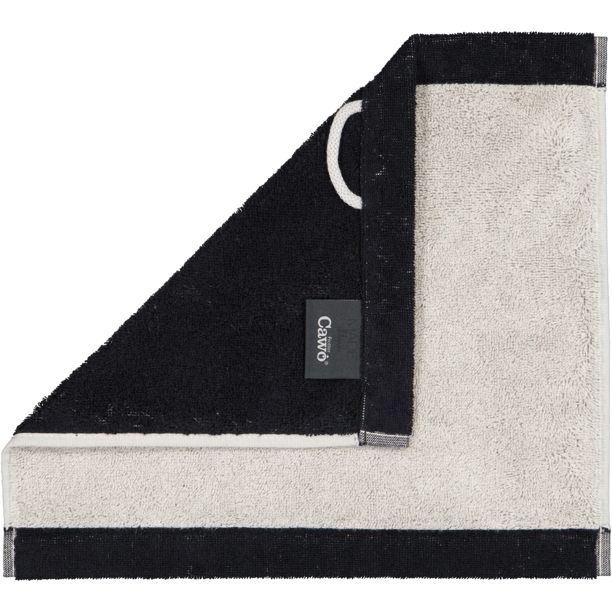 GÄSTETUCH LIFESTYLE SPLASH 7071 PLATIN/SCHWARZ - 79 - Grau, Textil (30/30cm) - Cawoe