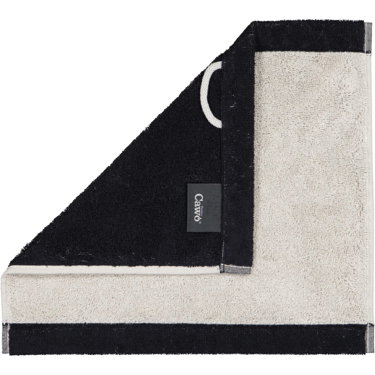 GÄSTETUCH LIFESTYLE SPLASH 7071 PLATIN/SCHWARZ - 79 - Grau, Textil (30/30cm) - Cawoe