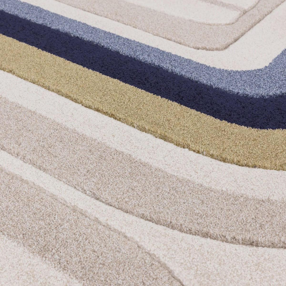 TEPPICH Moderner für Wohn- und Schlafzimmer LINY Blau 160 x 230 cm - Blau, Textil (160/230cm) - Novatrend