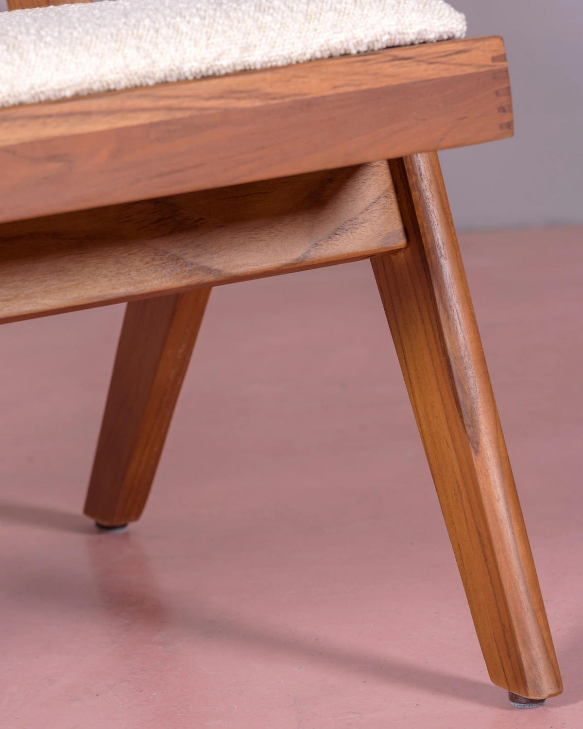SESSEL Boucle Weiß - Weiß, Holz (59/70/58cm) - Nest Dream
